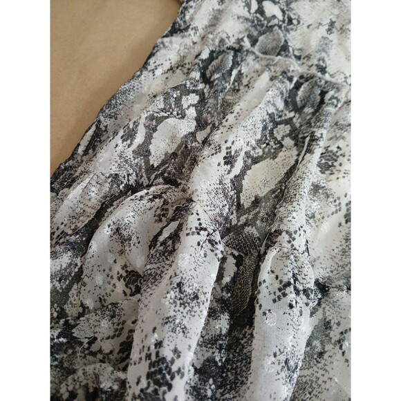 Altar'd State Mini Dress Women's L Snakeskin Tiered Pullover Party - Picture 7 of 8